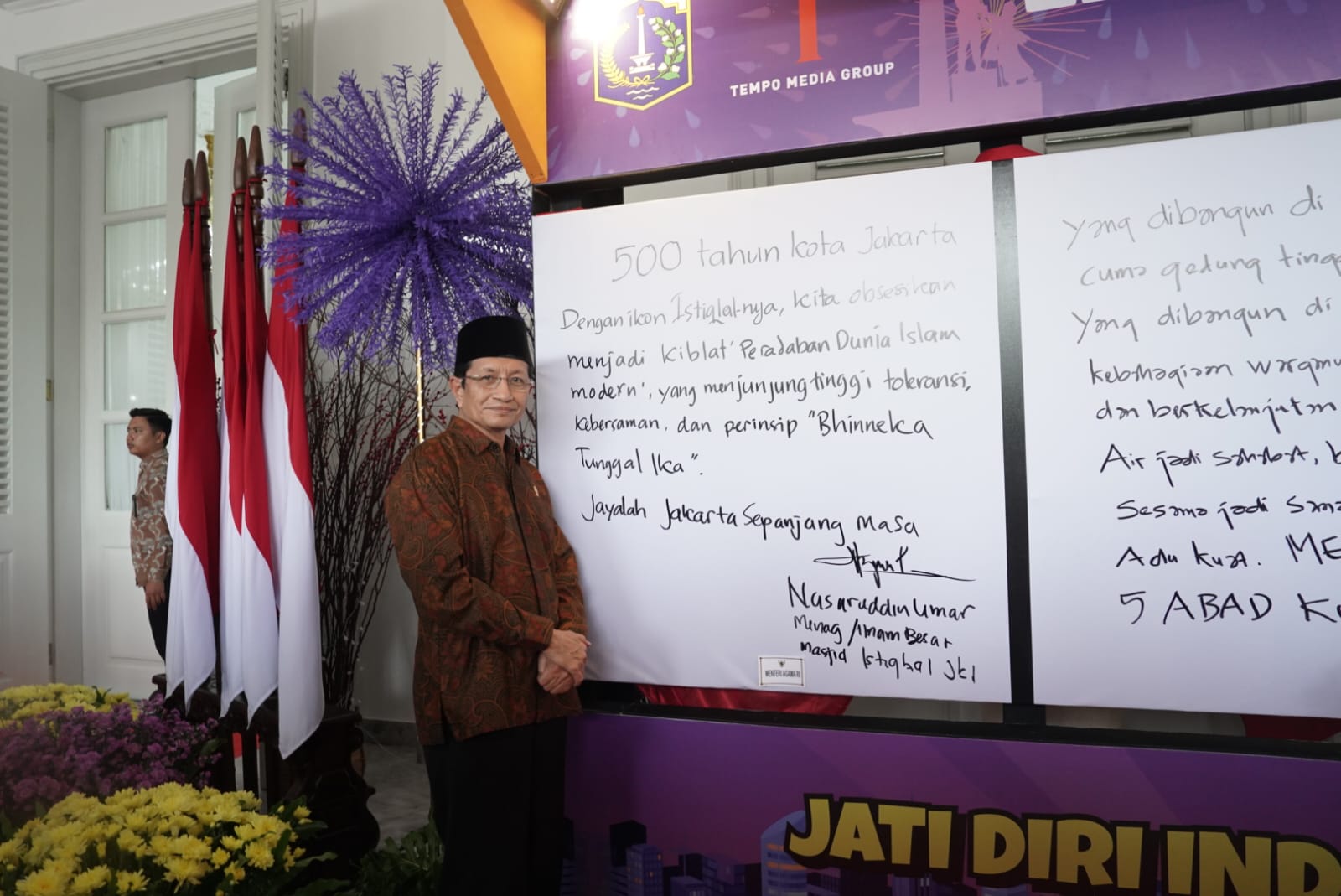 Menuju 5 Abad Jakarta Menag Harap Indonesia Jadi Kiblat Peradaban Dan